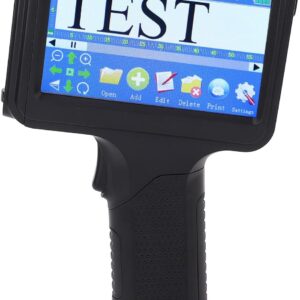 Fafeicy Handheld-Tintenstrahldrucker, Tragbarer TIJ-Drucker mit 4,3-Zoll-HD-LED-Touchscreen und 12,7 Mm Druckhöhe, Zum Drucken von Text, Barcode, QR-Code, Datum, auf