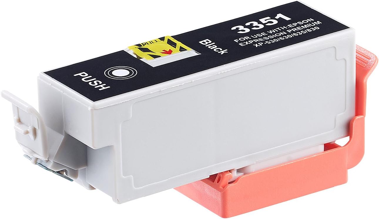 iColor Cheap Printer Cartridges for Epson Compatible with Epson (Replaces T3351, T3361, T3362 / 33XL), Black (Compatible Ink Cartridges Inkjet Printers)