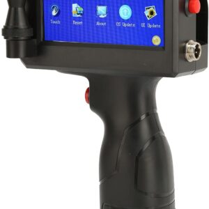 Zunate Handheld Inkjet Printer, Portable, Quick-Drying Inkjet Coder with 4.3 Inch LCD Touch Screen, Supports 18 Languages and 3 Printing Precision, DIY Printer for (EU)
