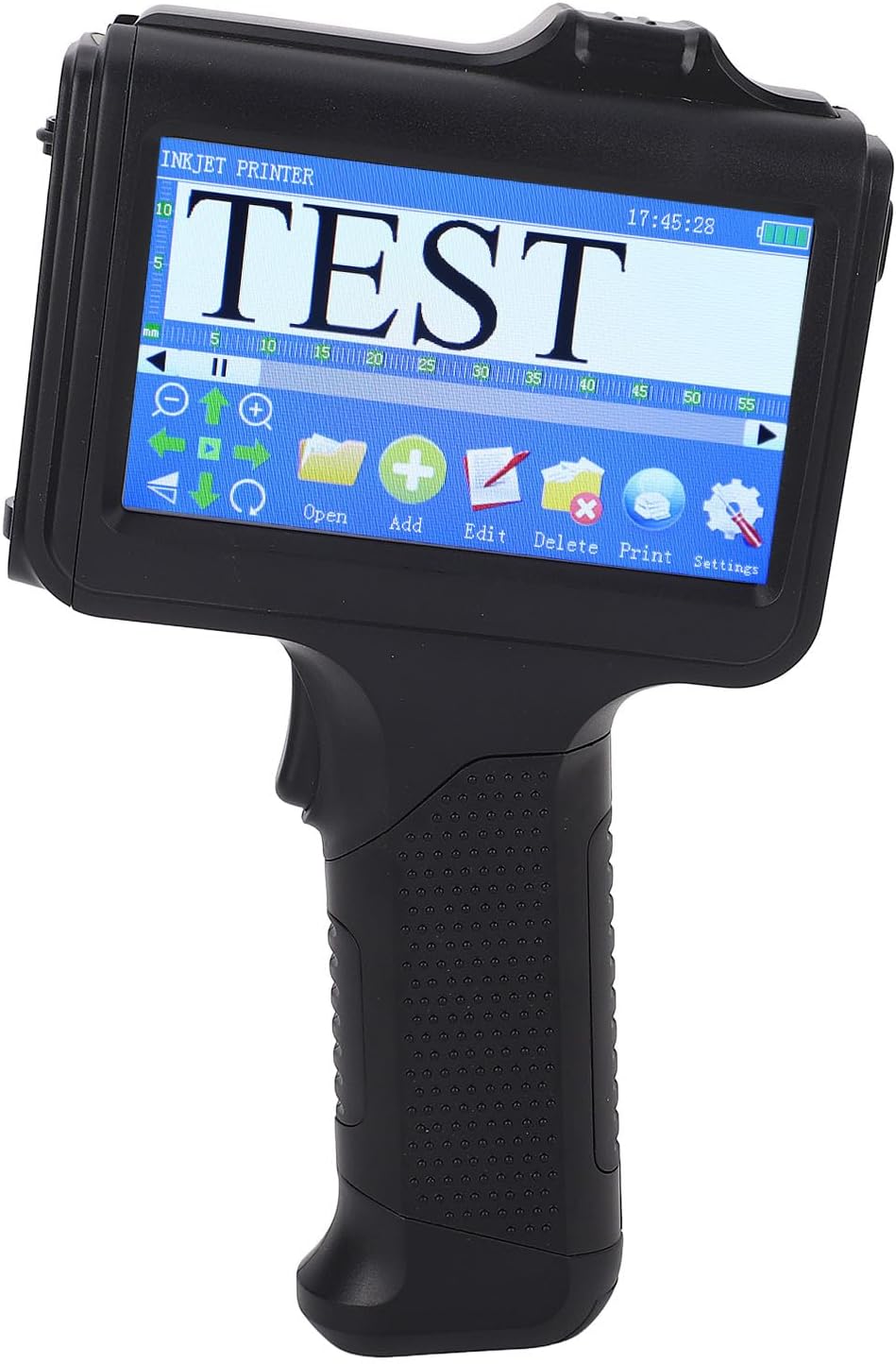 Handheld Inkjet Printer 2-12.7 mm Adjustable 4.3 Inch Touchscreen Portable Handheld Printer with 42 ml Black Ink Cartridge Quick Drying – Bild 2