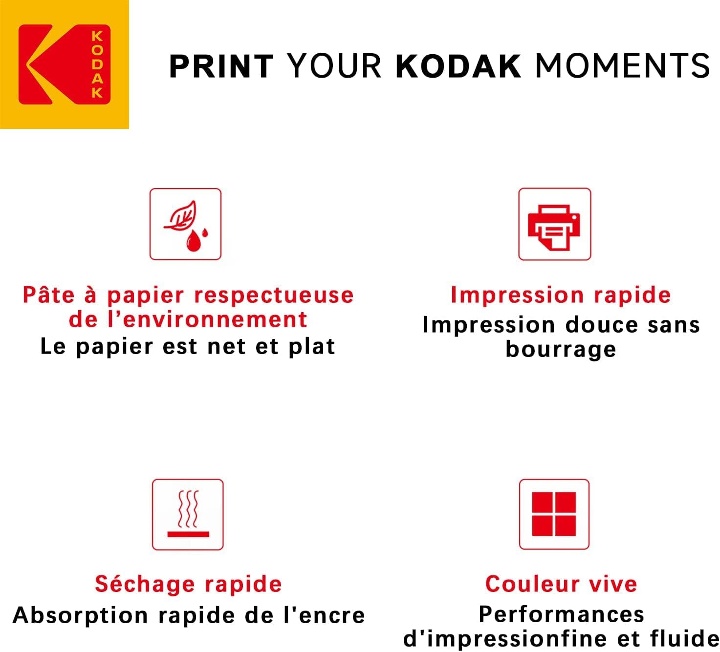 KODAK Ultra Premium Photo Paper, Glossy Photo Paper, Pack of 20 Sheets, Format 13 x 18 cm, 280 g/m², Inkjet Print, Ideal for Albums and Picture Frames – Bild 4