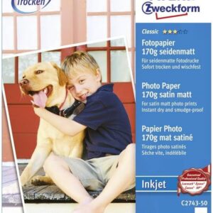 Avery Zweckform C2743-50 Classic Inkjet Photo Paper 10 x 15 / 180g / 50 Sheets
