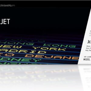 HP LaserJet Pro MFP M274n (M6D61A) Colour Multifunction Laser Printer, White + HP 201X Toner (black)