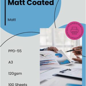 PPD Inkjet Matt Coated Photo Quality Paper A3 120gsm x 100 sheets PPD-55-100