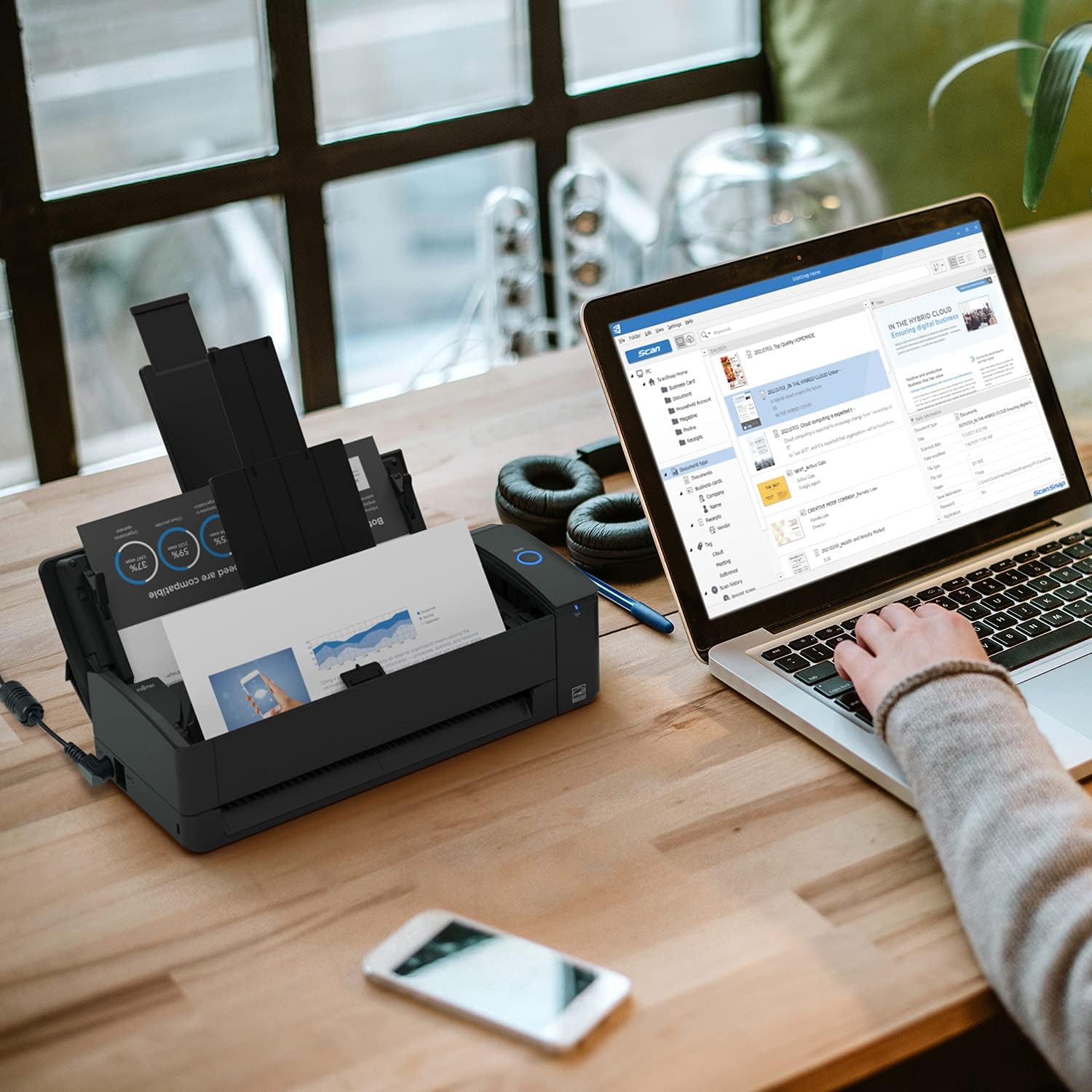 Ricoh ScanSnap iX1300 Compact Wi-Fi Document Scanner for Mac or PC Black – Bild 7