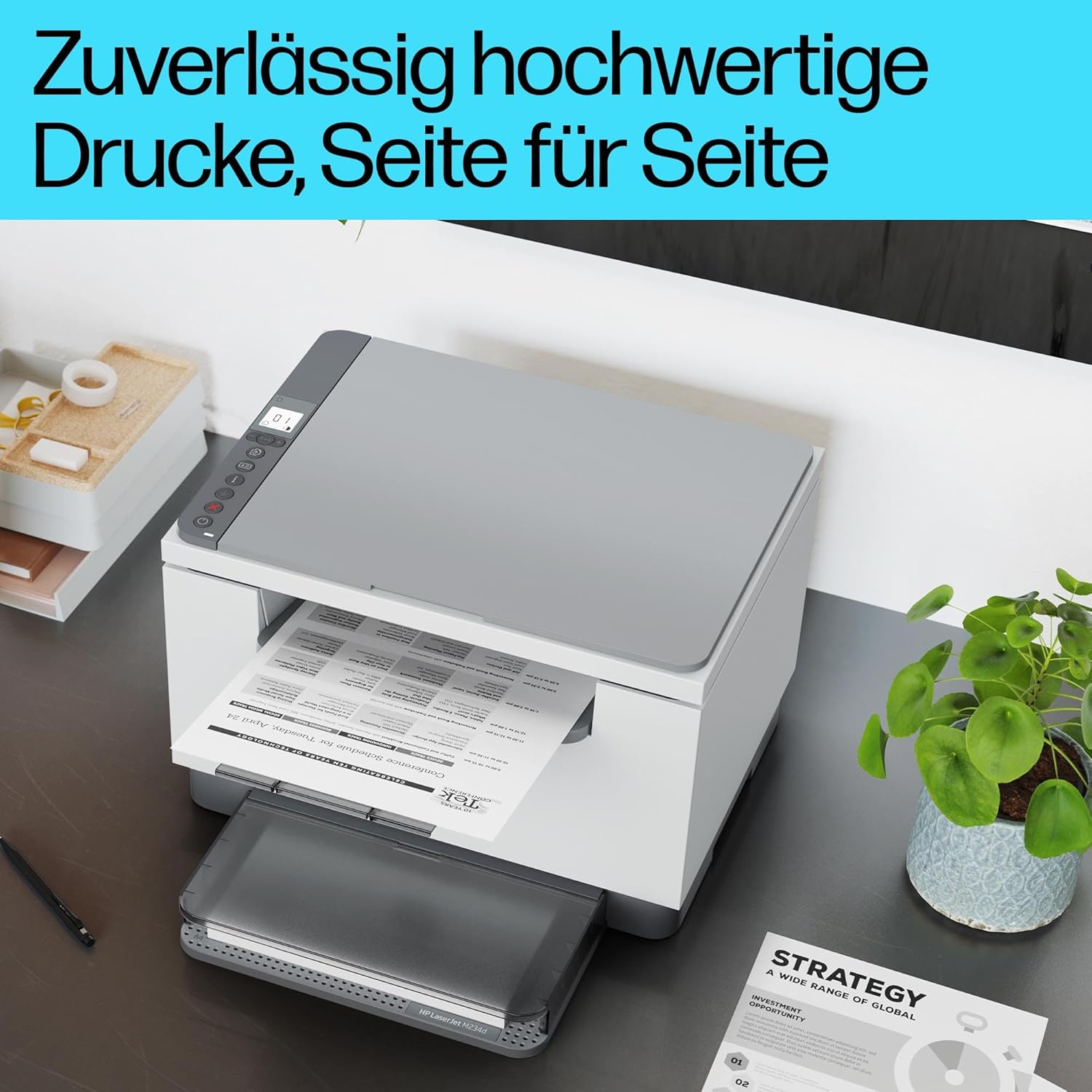HP LaserJet MFP M234d Multifunction Laser Printer, Black and White, Print, Copy, Scan, Automatic, Double-Sided Printing, USB, Smart App, Intelligent User Interface – Bild 9