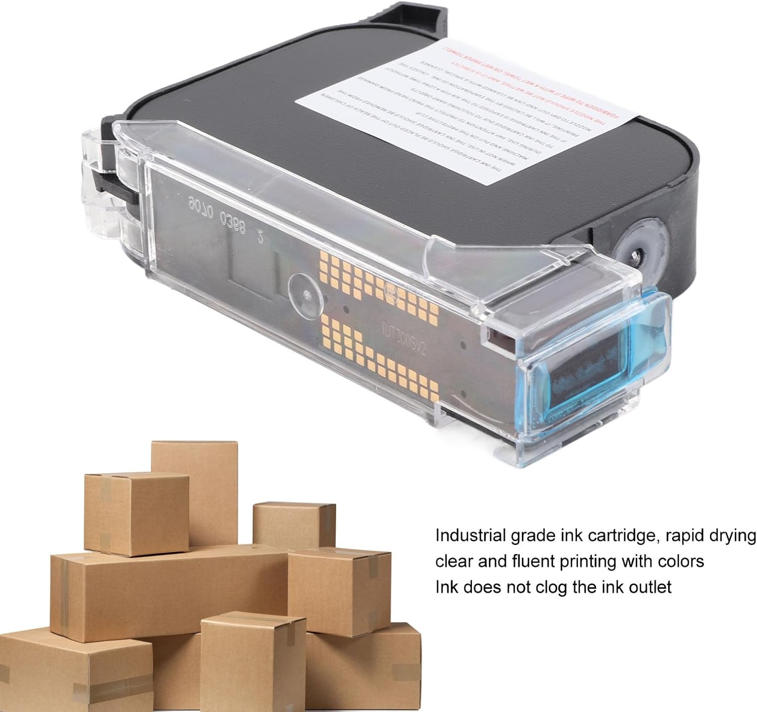 ciciglow 42ml Handheld Drucker Tinte Patronen -Rapid -Trocknungs -Tintenstrahldrucker -Patrone Ersatz 12,7 Mm Universal für SC12 SC12T CP12 CP12W SC12KJ mit ABS -Material für (Black) – Bild 3