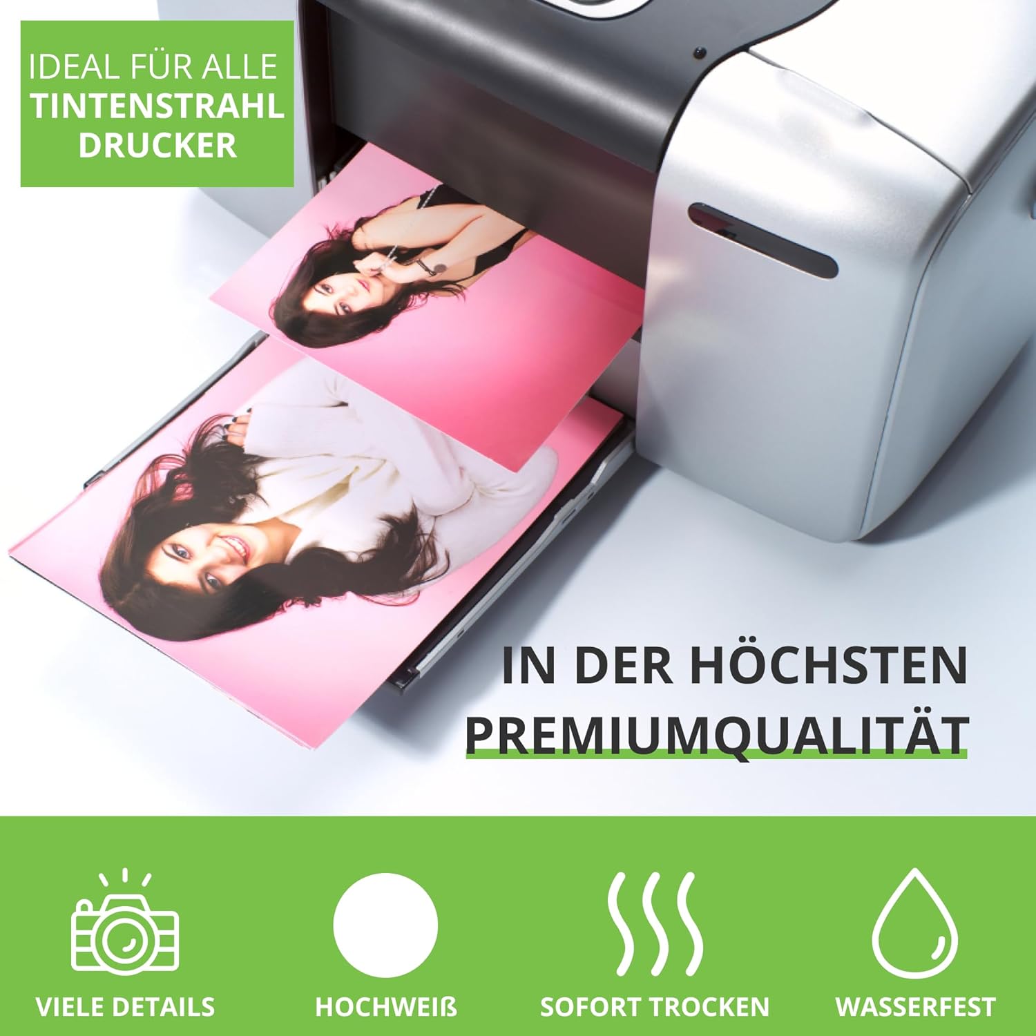 Colorway Printpro Photo Paper Matt 190 g/m² 100 Sheets A4 Instant Dry Waterproof for All Inkjet Printers – Bild 6
