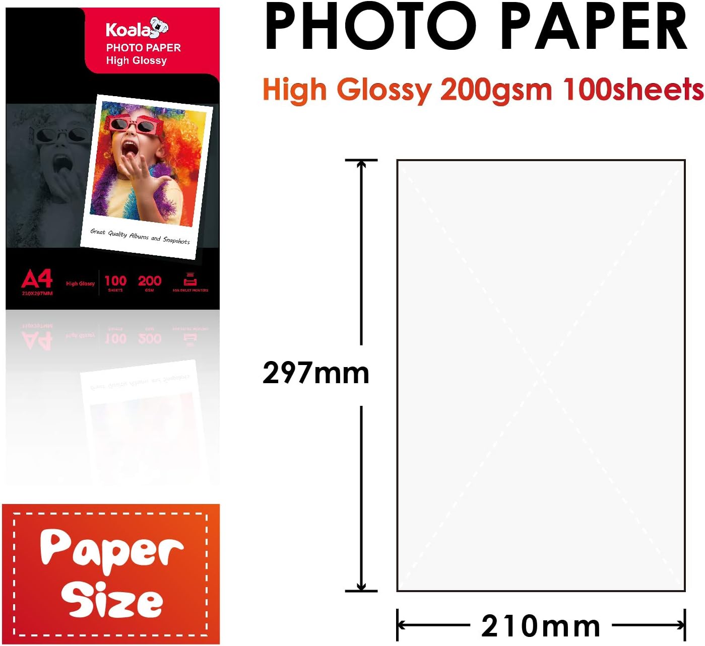 KOALA Inkjet Photo Paper, Glossy, 200 gsm – Bild 3