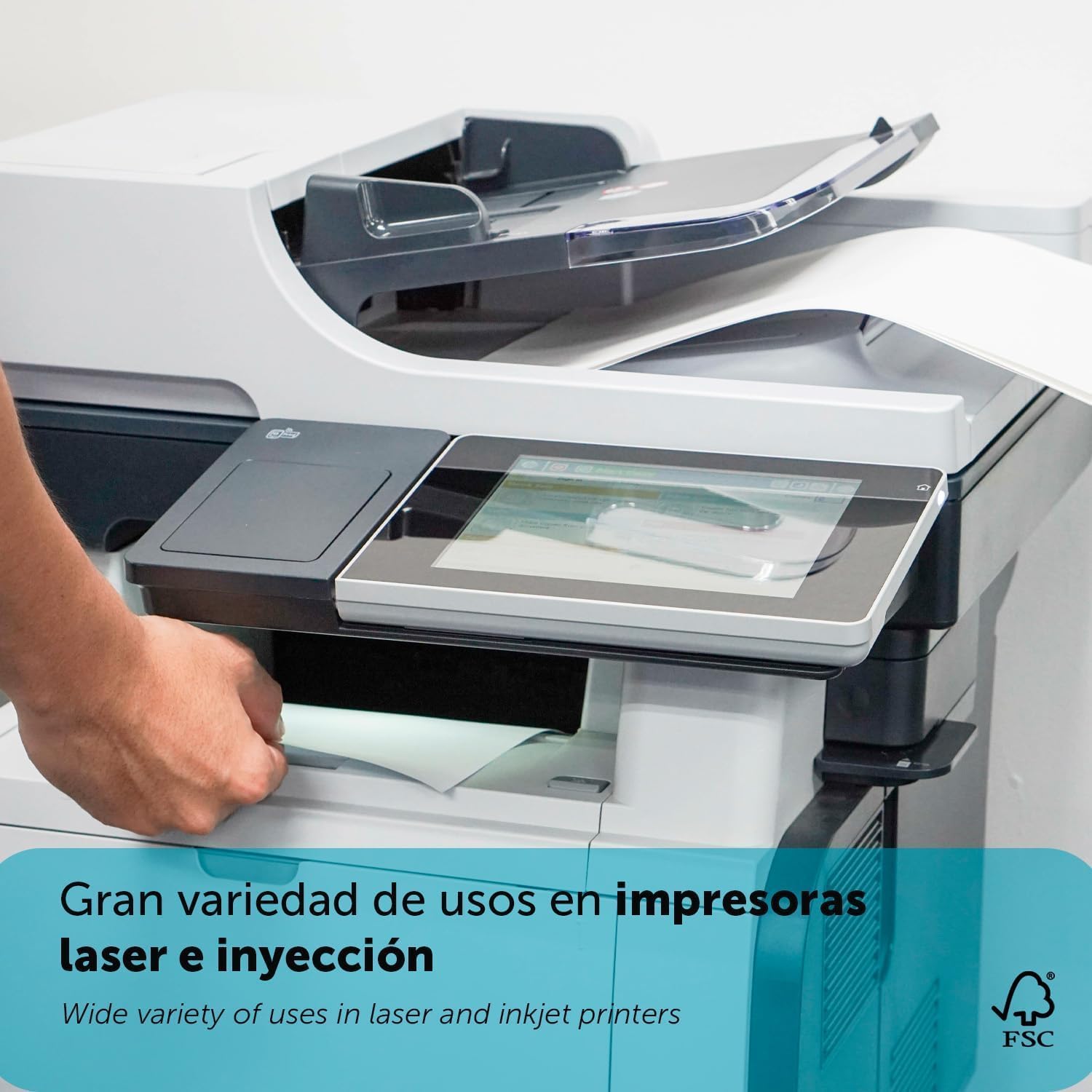 A3 Papier 250g 50 Blatt, Multifunktionspapier für Laser- und Tintenstrahldrucker, Kopierer, für Büro- und Schulbedarf, m-office Paket (50 Blatt 250g) – Bild 7