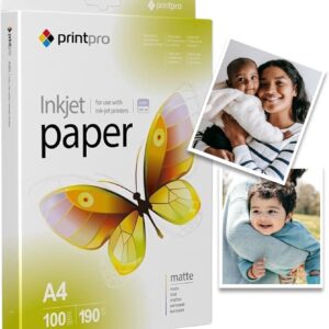 Colorway Printpro Photo Paper Matt 190 g/m² 100 Sheets A4 Instant Dry Waterproof for All Inkjet Printers