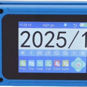 Hand-Tintenstrahldrucker, 600 DPI, 4 Kerne, CPU, 1500 MAh, Tragbares Codiergerät mit Touchscreen, Hand-Tintenstrahlkodierer, 2 Bis 12,7 Mm Druckhöhe für Chargennummer