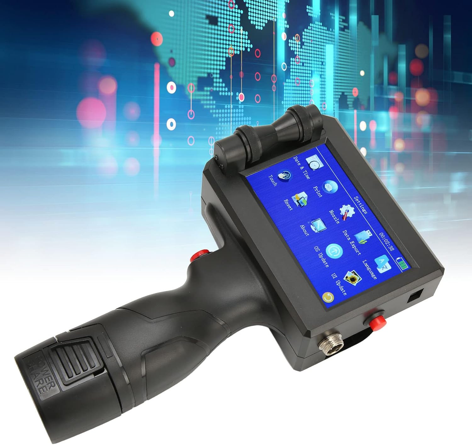 Zunate Handheld Inkjet Printer, Portable, Quick-Drying Inkjet Coder with 4.3 Inch LCD Touch Screen, Supports 18 Languages and 3 Printing Precision, DIY Printer for (EU) – Bild 6