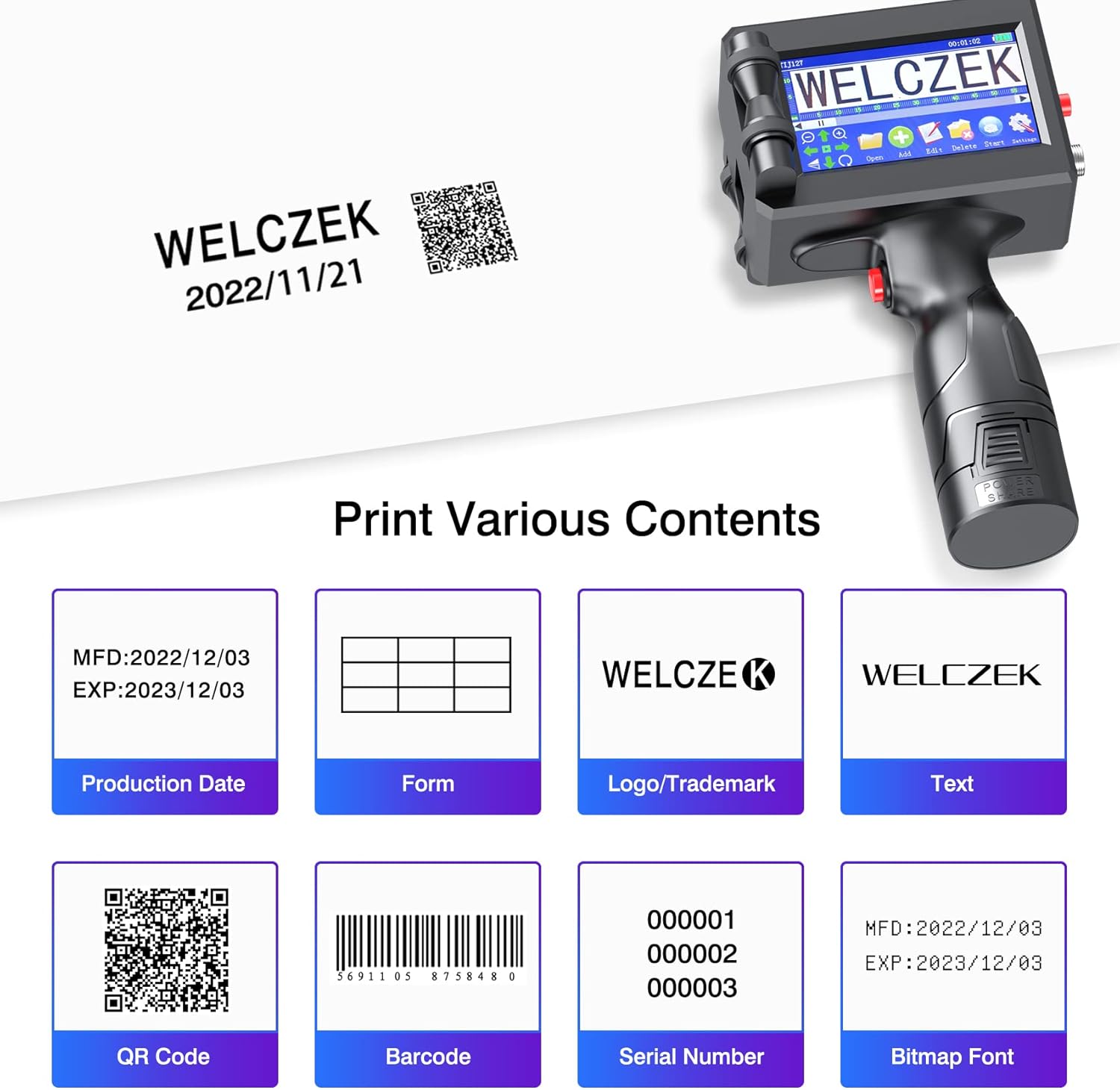 Original Handheld Printer Ink Cartridge 42ml Quick Dry Solvent Ink Cartridge for TIJ127 Handheld Inkjet Printer (Black) – Bild 6