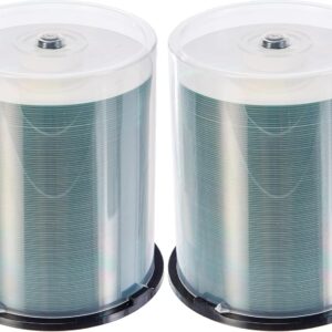 MediaRange CD-R 700MB|80min 52x Write Speed, Full Surface Printable (Inkjet Printer), 100 Cake Box (Pack of 2)