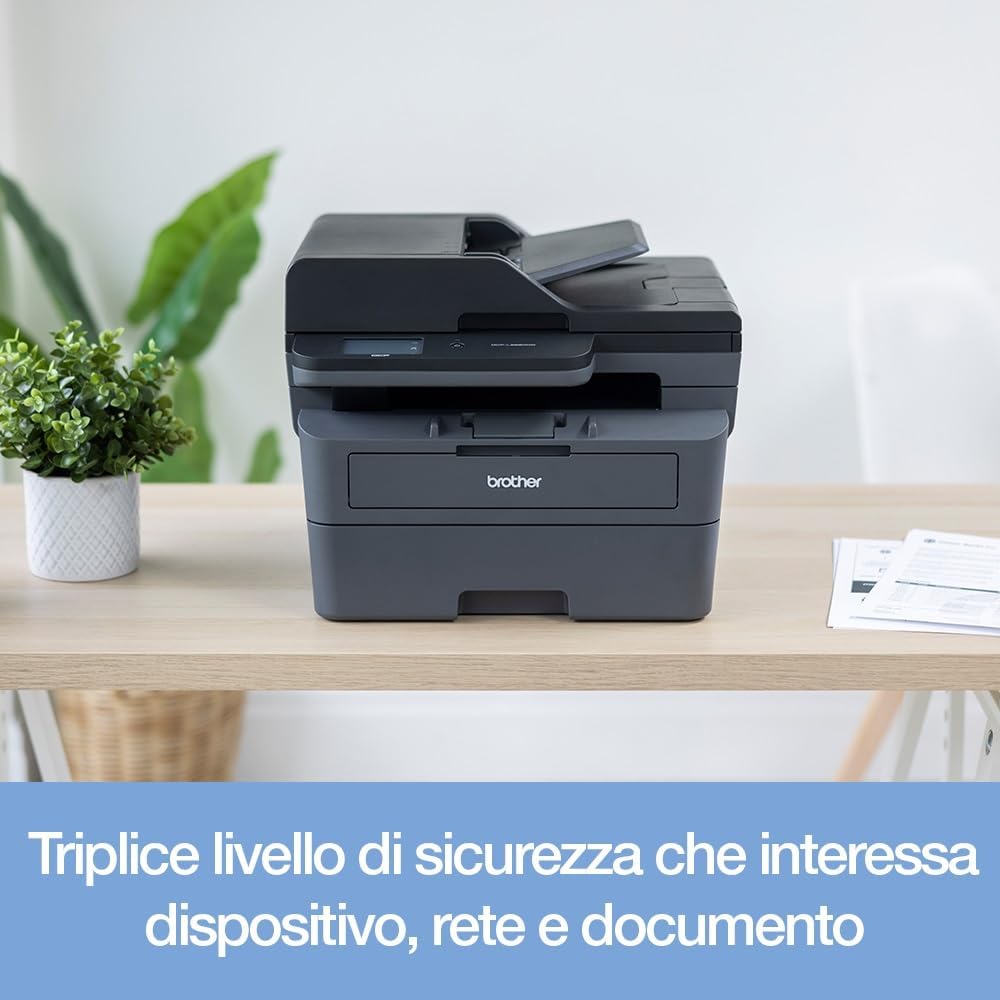 Brother DCP-L2660DW - 3-in-1 Multifunction Laser Printer Monochrome - Wi-Fi & LAN - 50 Sheet Automatic Document Feeder - Print Speed of 34 ppm – Bild 4