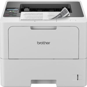 Brother HL-L6210DW Laser Printer Black White (A4, 50 ppm, 1,200 x 1,200 DPI, LAN, WLAN, Duplex, 520 Sheets Paper Cassette) White/Grey