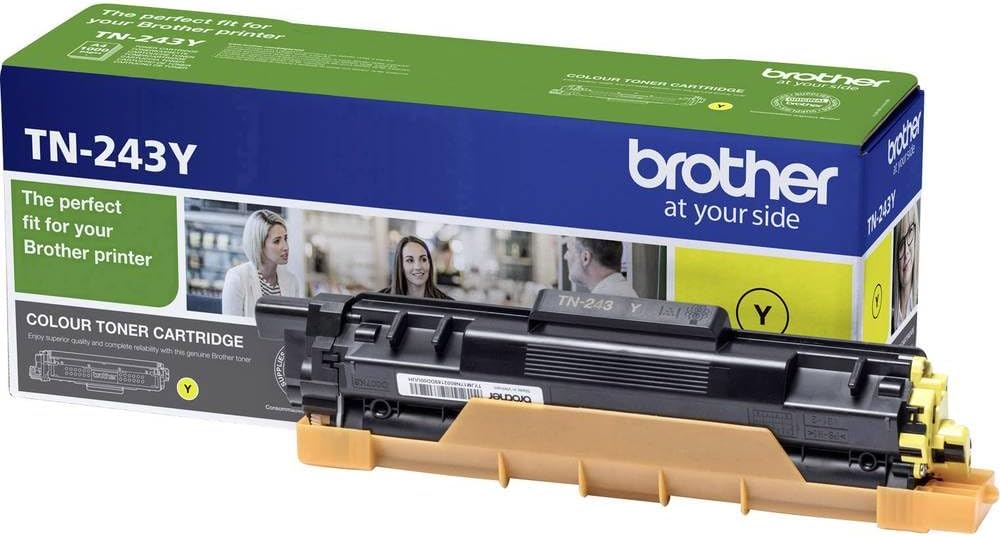 Brother TN243Y Toner Cartridge, Standard Yield, Yellow, Brother Genuine Supplies