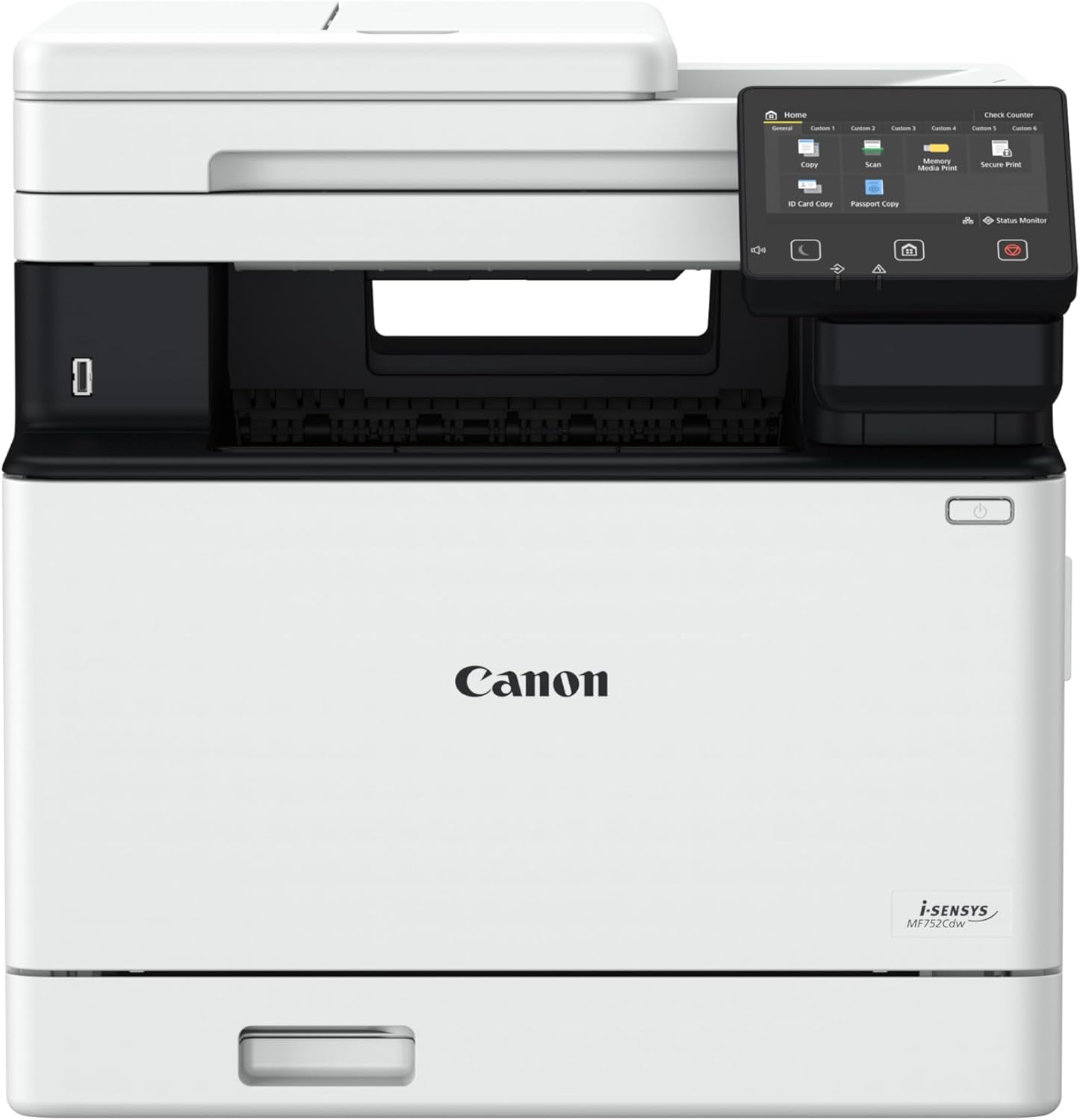 Canon i-SENSYS MF752Cdw A4 Colour Laser MFP Print Copy Scanning, USB, LAN, WLAN, 250 Sheets Paper Cassette, 12.7 cm LCD Colour Touch Screen, Duplex Printing – Bild 2