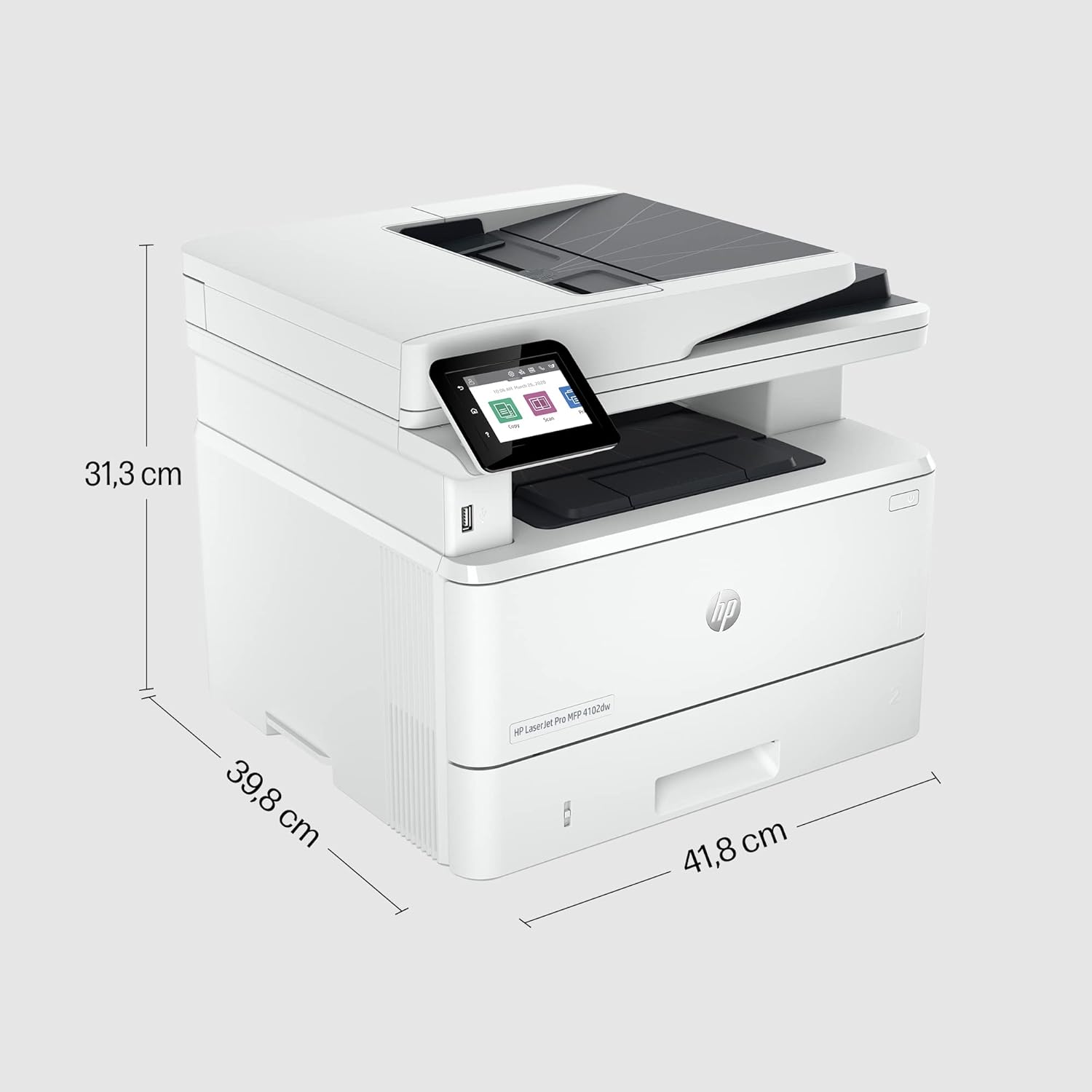 HP LaserJet Pro MFP 4102dw Multifunction Laser Printer, Wi-Fi, Automatic Double-Sided Printing, High Print Speed, Up to 80,000 Pages per Month, Wolf Pro Security – Bild 4