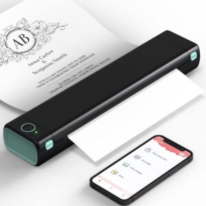 Phomemo M08F Thermal Printer A4 Mobile Bluetooth Printer, Portable Wireless Printer for On the Go - Android/iOS Compatible, Thermal Paper Printer without Ink