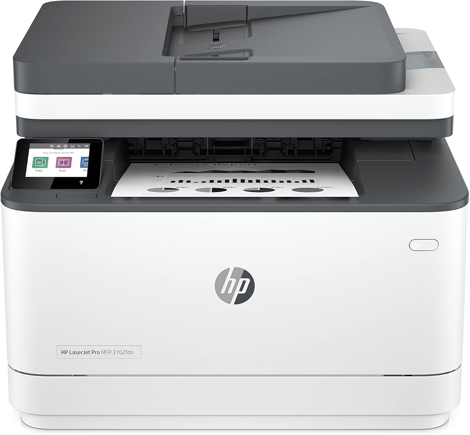 HP LaserJet Pro MFP 3102fdn Laser Printer, Multifunction Laser Printer, Automatic Duplex, High Print Speeds, Ethernet, USB Hi-Speed, Fax, Smart App, Wolf Pro Security