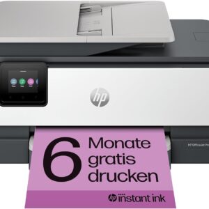 HP OfficeJet Pro 8132e Multifunction Printer, 3 Months Free Printing with HP Instant Ink Included, HP+, Printer, Scanner, Copier, Fax, WiFi, LAN, Duplex, HP ePrint, Airprint, Basalt
