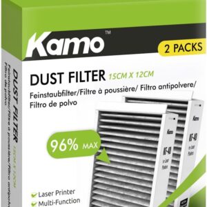 kamo Odour and Fine Dust Filter for Laser Printers 150 x 120 mm (Pack of 2)