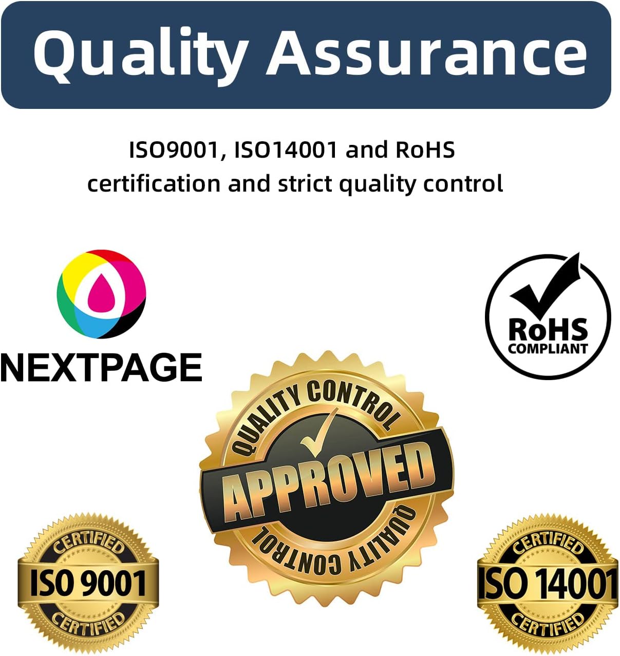 Nextpage GI-590 GI590 Ink Compatible with Canon GI-590 for Canon PIXMA G1500 G1501 G1510 G2500 G2501 G2510 G3500 G3501 G3510 G4500 G4510 G44 511 (4 Packs, Black, Cyan, Magenta, Yellow) – Bild 6