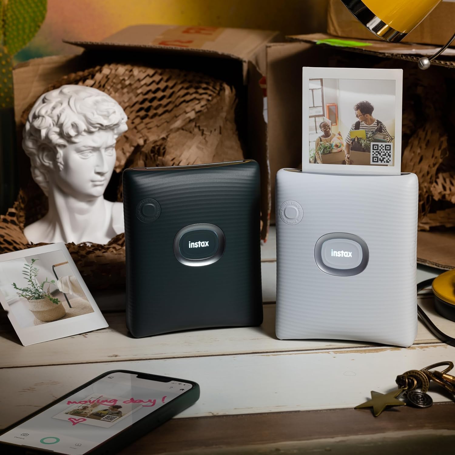 INSTAX Square Link Smartphone Printer, Midnight Green – Bild 5