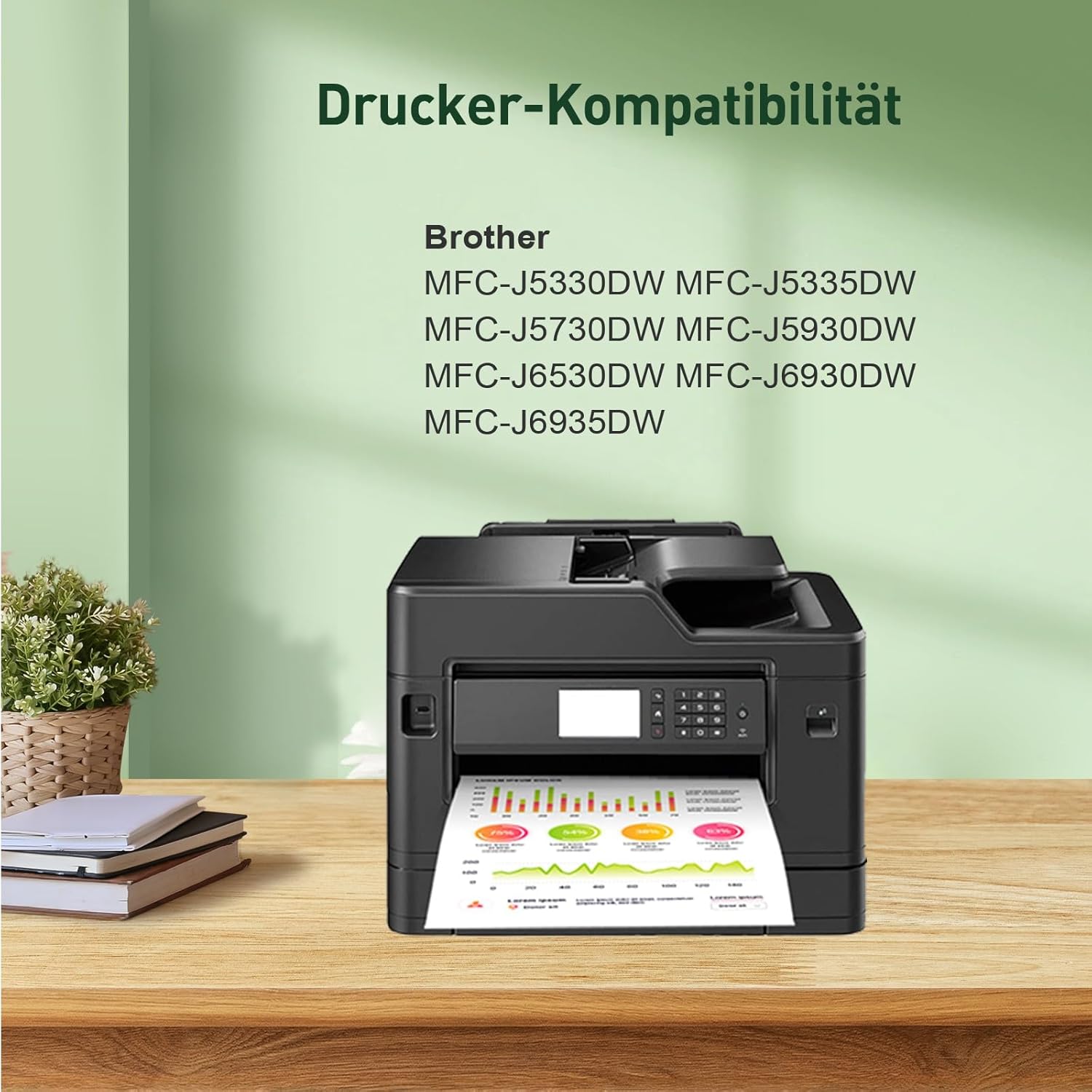 KINGJET LC3219XL LC3219 Printer Cartridges Compatible with Brother LC3219XL LC3217 3219XL, for Brother MFC-J5330DW Cartridges for Brother MFC-J5335DW MFC-J5730DW MFC-J6930DW MFC-J5930DW J6530DW – Bild 2