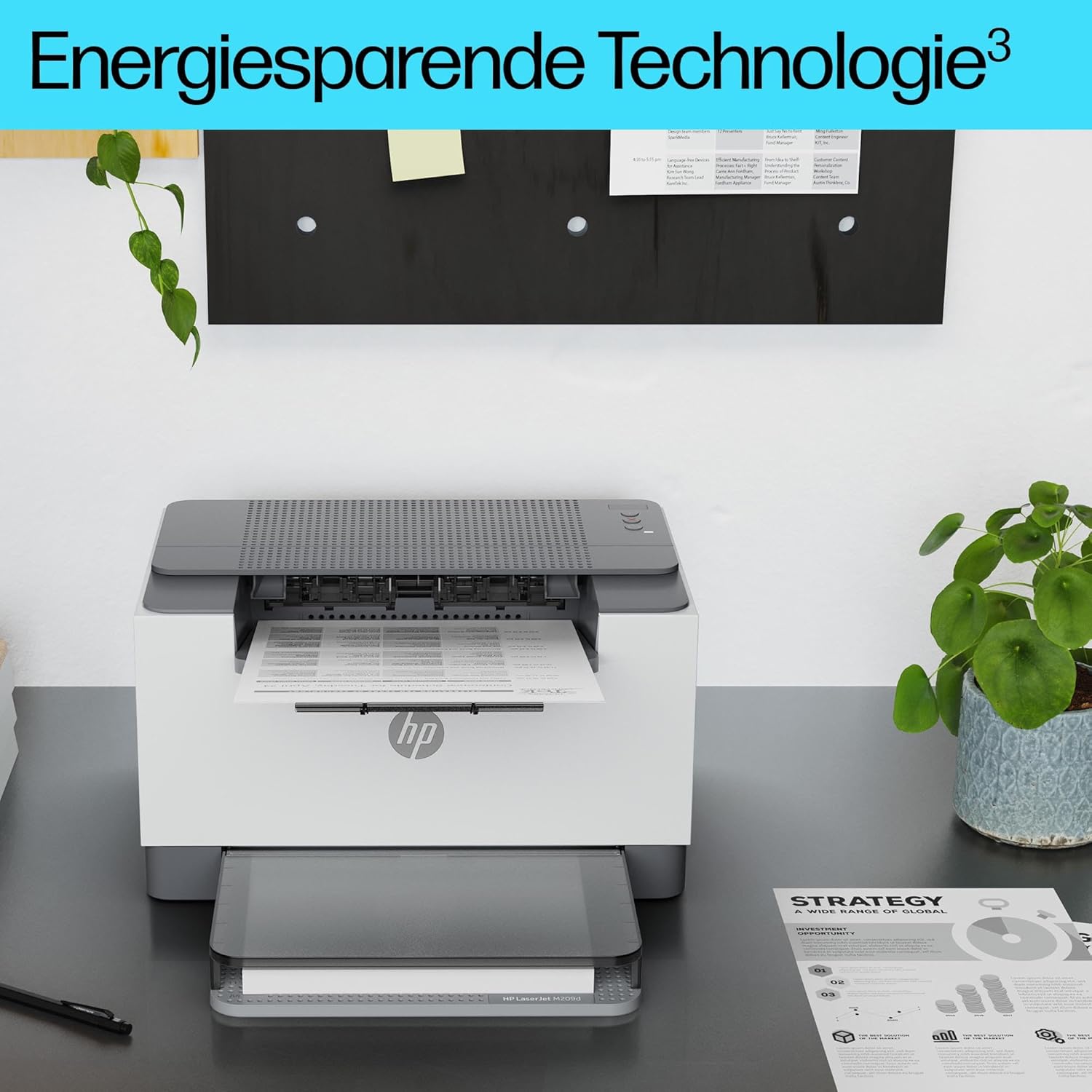 HP LaserJet M209d Laser Printer Black and White Automatic Double-Sided Printing, USB, LED Control Panel, Output Tray for 100 Sheets, Auto-On/Auto-Off, Smart App – Bild 5