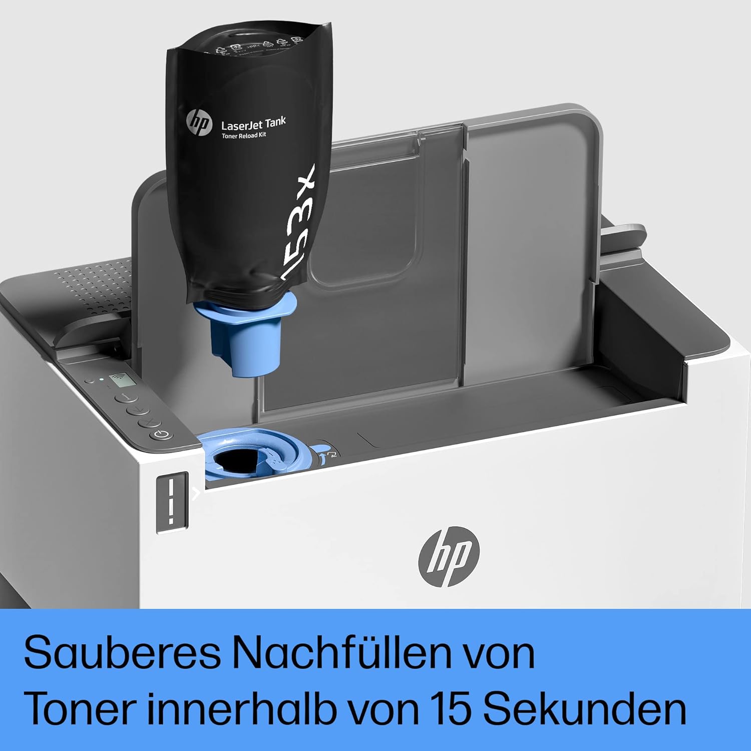 HP LaserJet Tank 1504w Laser Printer with Dual Band Wi-Fi, Bluetooth LE, Smart App, Includes Original Toner for up to 5000 Pages, 22 ppm, Print on Both Sides, Energy-saving, White – Bild 7