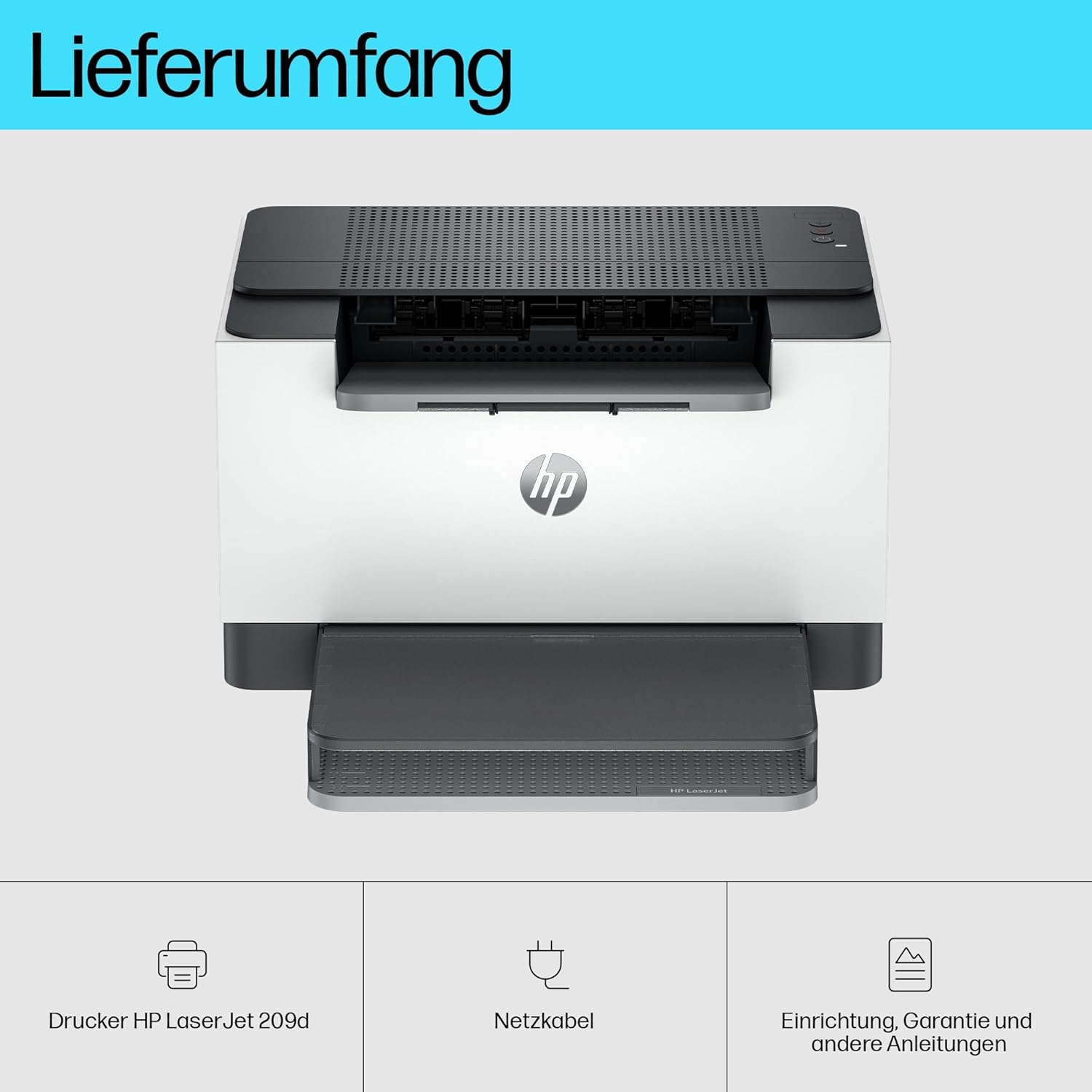 HP LaserJet M209d Laser Printer Black and White Automatic Double-Sided Printing, USB, LED Control Panel, Output Tray for 100 Sheets, Auto-On/Auto-Off, Smart App – Bild 4