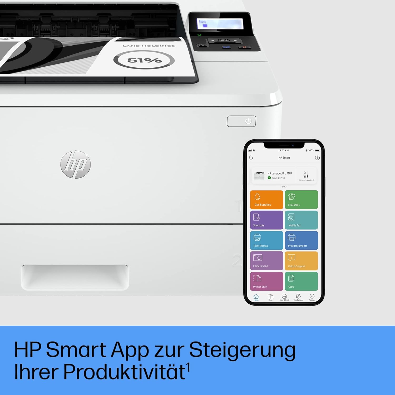 HP LaserJet Pro 4002dw Laser Printer, Automatic Double-Sided Printing, High Print Speed, WiFi, Hi-Speed USB, Ethernet, Smart App, Wolf Pro Security – Bild 6