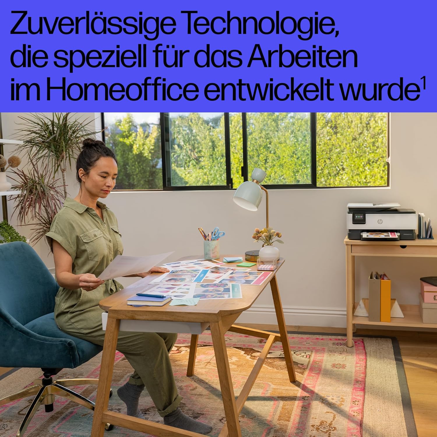 HP OfficeJet Pro 8132e Multifunction Printer, 3 Months Free Printing with HP Instant Ink Included, HP+, Printer, Scanner, Copier, Fax, WiFi, LAN, Duplex, HP ePrint, Airprint, Basalt – Bild 8