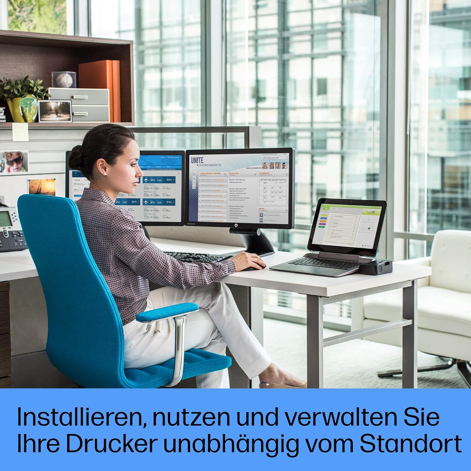 HP LaserJet Pro MFP 4102fdn Multifunction Laser Printer, Fax, Automatic Double-Sided Printing, High Print Speed, Up to 80,000 Pages per Month, Wolf Pro Security – Bild 8