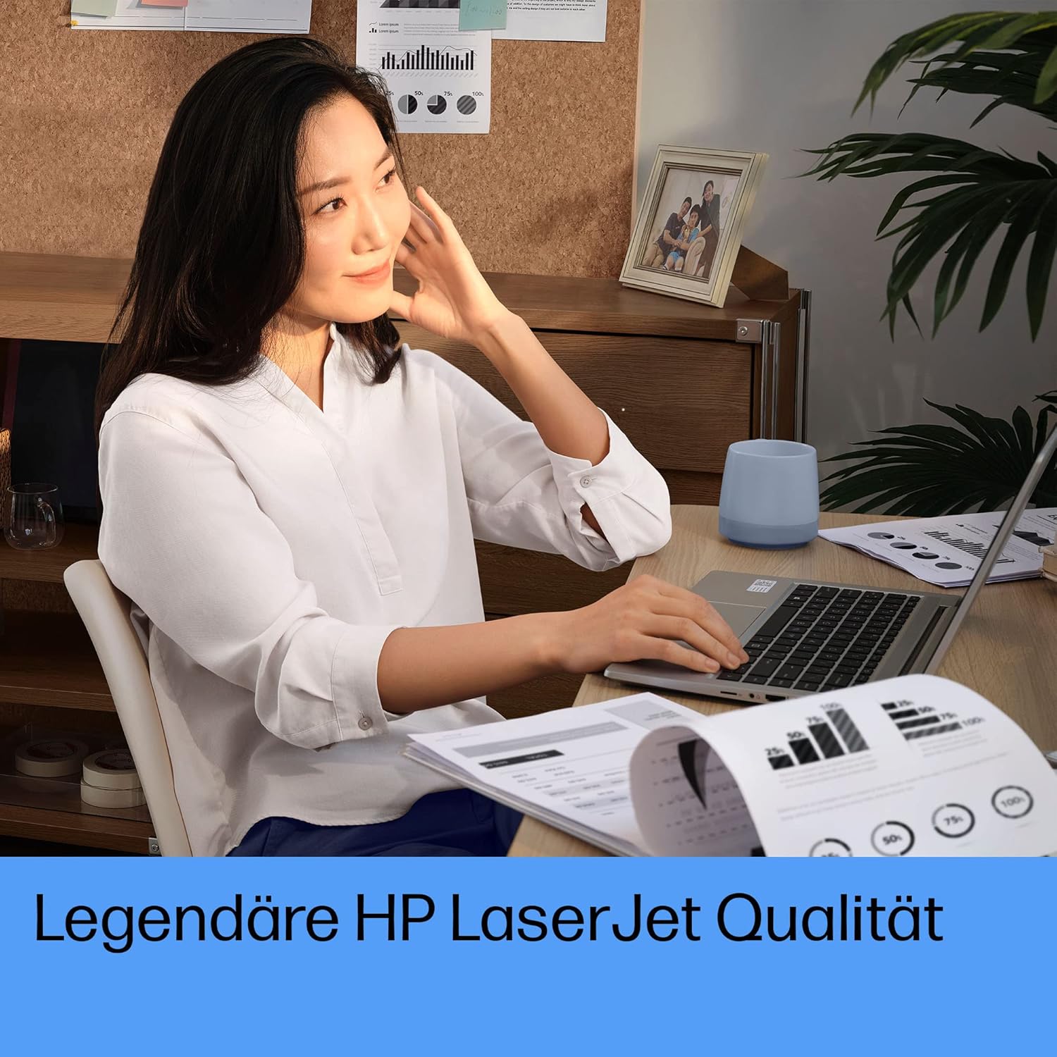 HP LaserJet Tank 1504w Laser Printer with Dual Band Wi-Fi, Bluetooth LE, Smart App, Includes Original Toner for up to 5000 Pages, 22 ppm, Print on Both Sides, Energy-saving, White – Bild 10