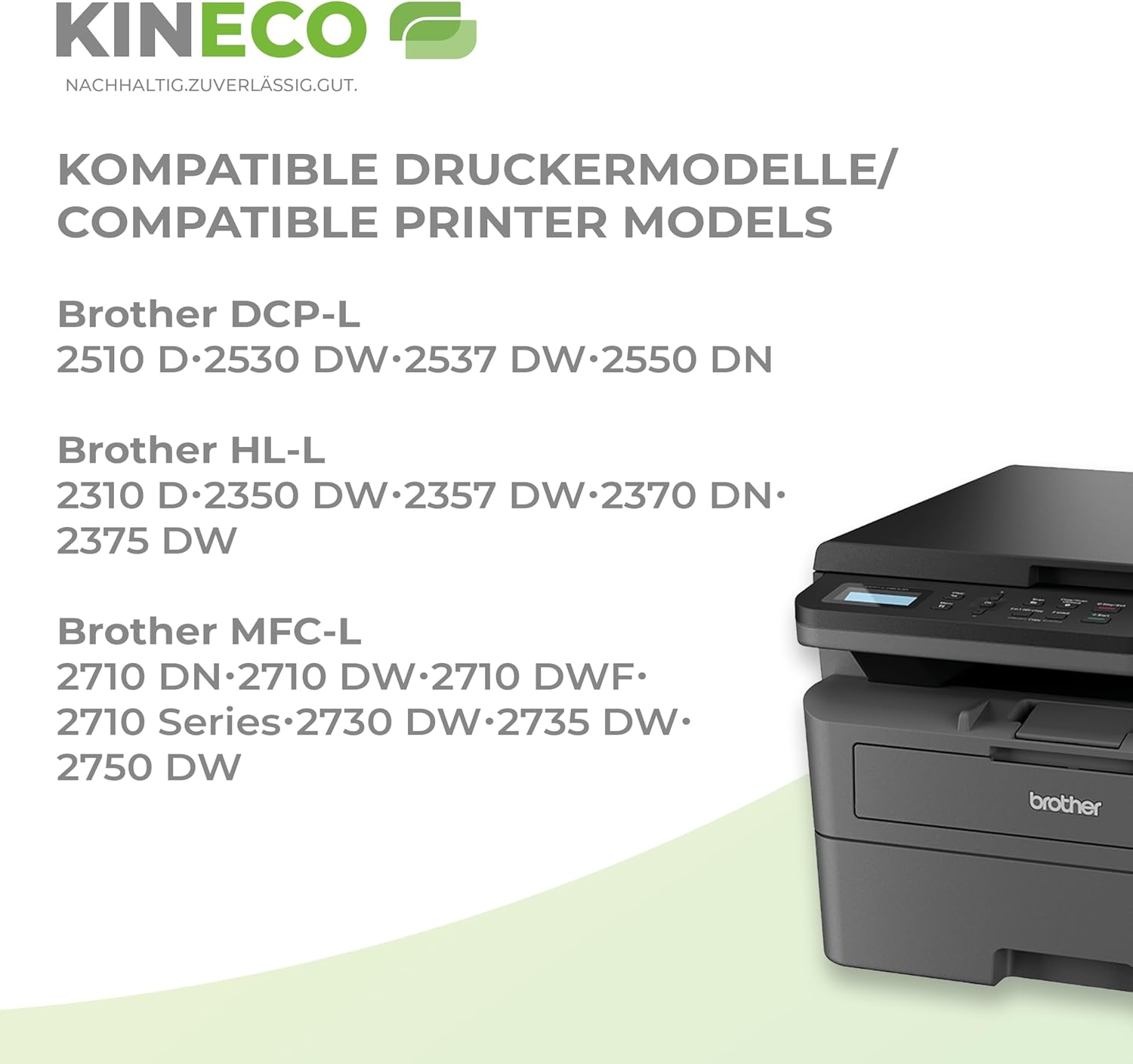 Kineco Toner and Drum Replaces Brother TN2420 TN2410 DR2400 for Brother HL-L2350DW HL-L2370DN HL-L2375DW HL-L2310D MFC-L2710DW – Bild 3