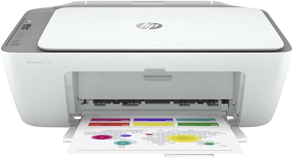 HP DeskJet 2720 Multifunctional Printer (Instant Ink, Printer, Scanner, Copier, Wi-Fi, Airprint) with 2 Trial Months Instant Ink Included, Grey – Bild 3