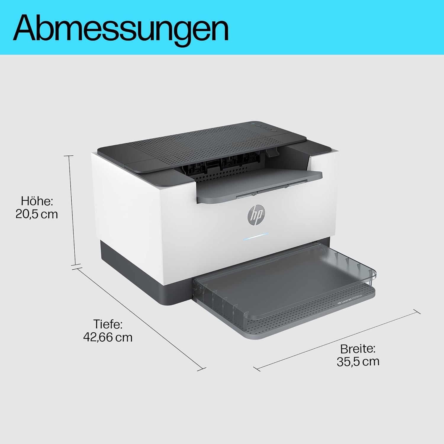 HP LaserJet M209dw Laser Printer Black and White, Double-Sided Printing, Dual-Band Wi-Fi, USB, Smart App, LED Control Panel – Bild 4