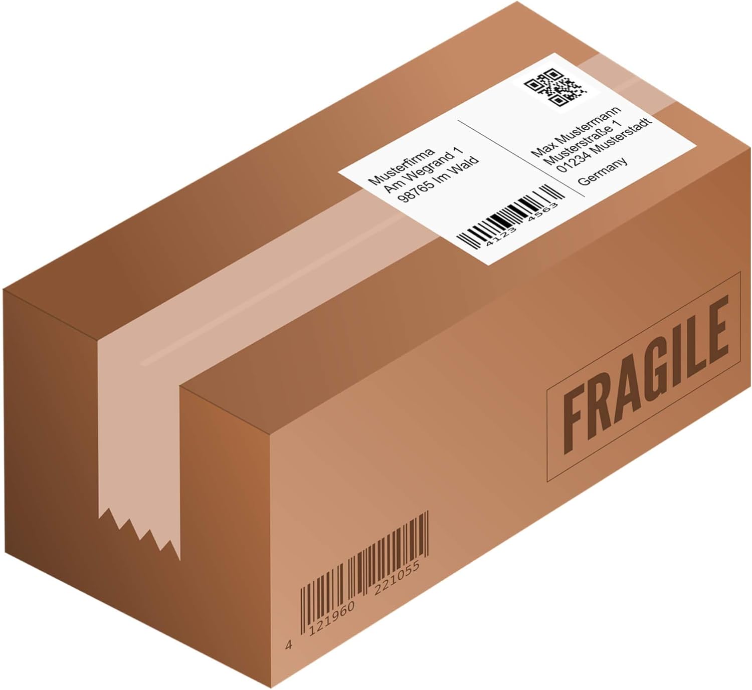 Shipping Address Labels A5 200 200 A5 Sheet 210 x 148.5 mm White Adhesive Pack 1x1 8690 – Bild 4