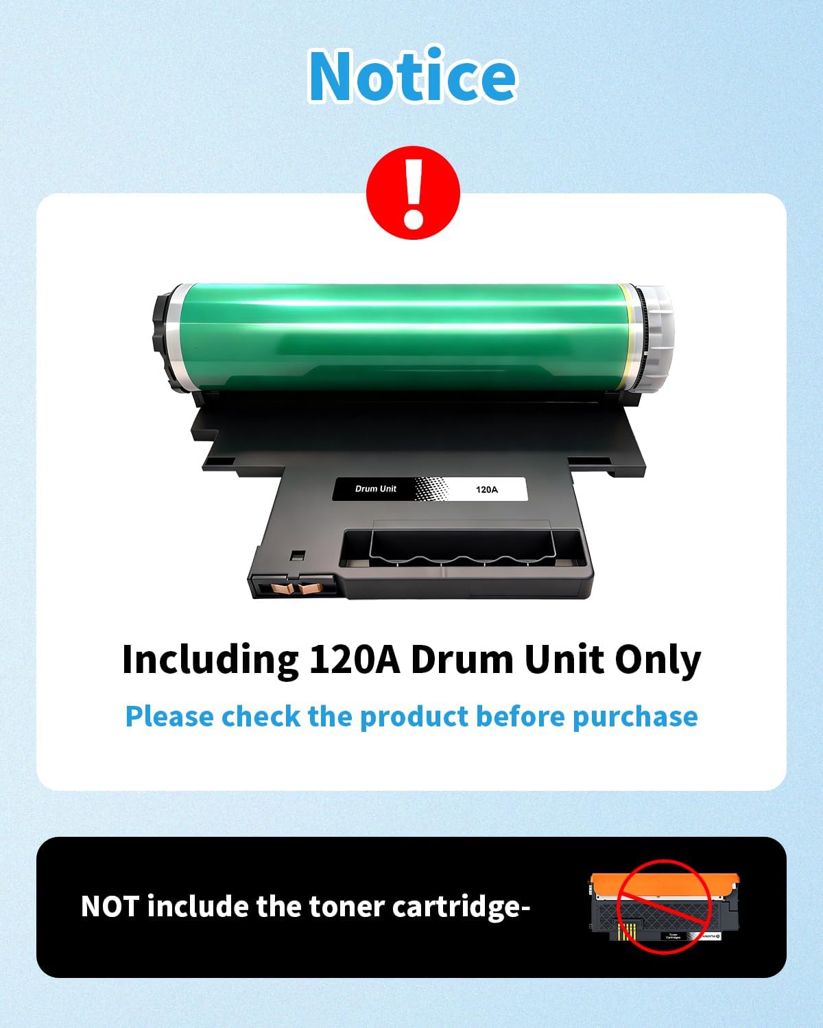 Yowell 120A Drum Compatible with HP 120A W1120A Imaging Drum for Image Unit HP Color Laser MFP 179fwg 179fnw 178nwg 178nw, Color Laser 150nw 150a 150w – Bild 2
