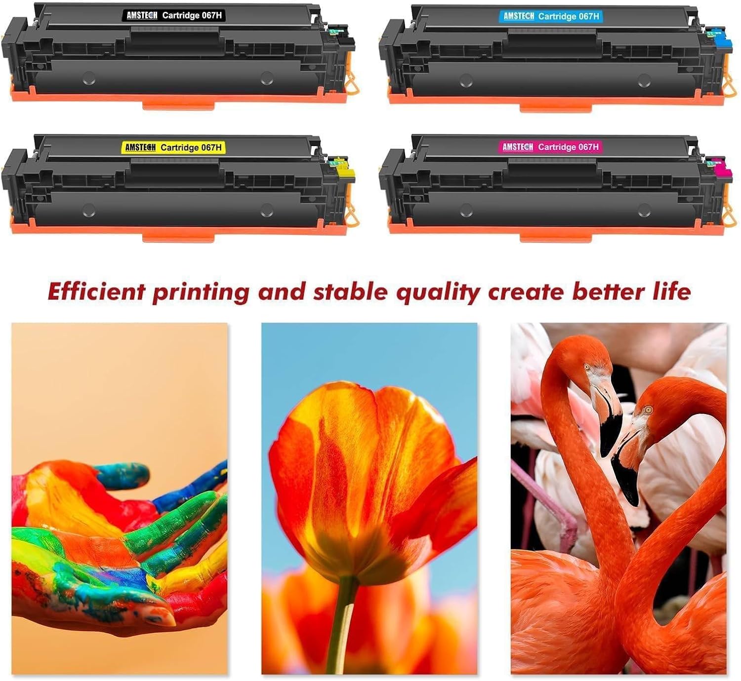 067H 067 Toner Set Compatible with Canon 067H 067 i-SENSYS MF657Cdw MF655Cdw MF651Cw LBP631Cw LBP633Cdw LBP632Cdw MF653Cdw MF654Cdw MF656Cdw (Black Cyan Yellow Magenta, Magenta, Magenta, Magent – Bild 6
