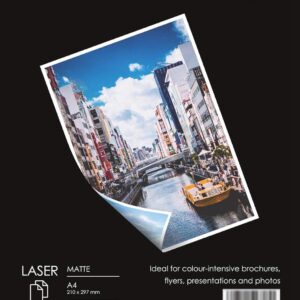 KOALA 100 Sheets A4 Double Sided Matt Laser Paper 120gsm Photo Paper Suitable for Printing Photos, Certificates, Brochures, Flyers, Folders, Greeting Cards, Calendars, Art