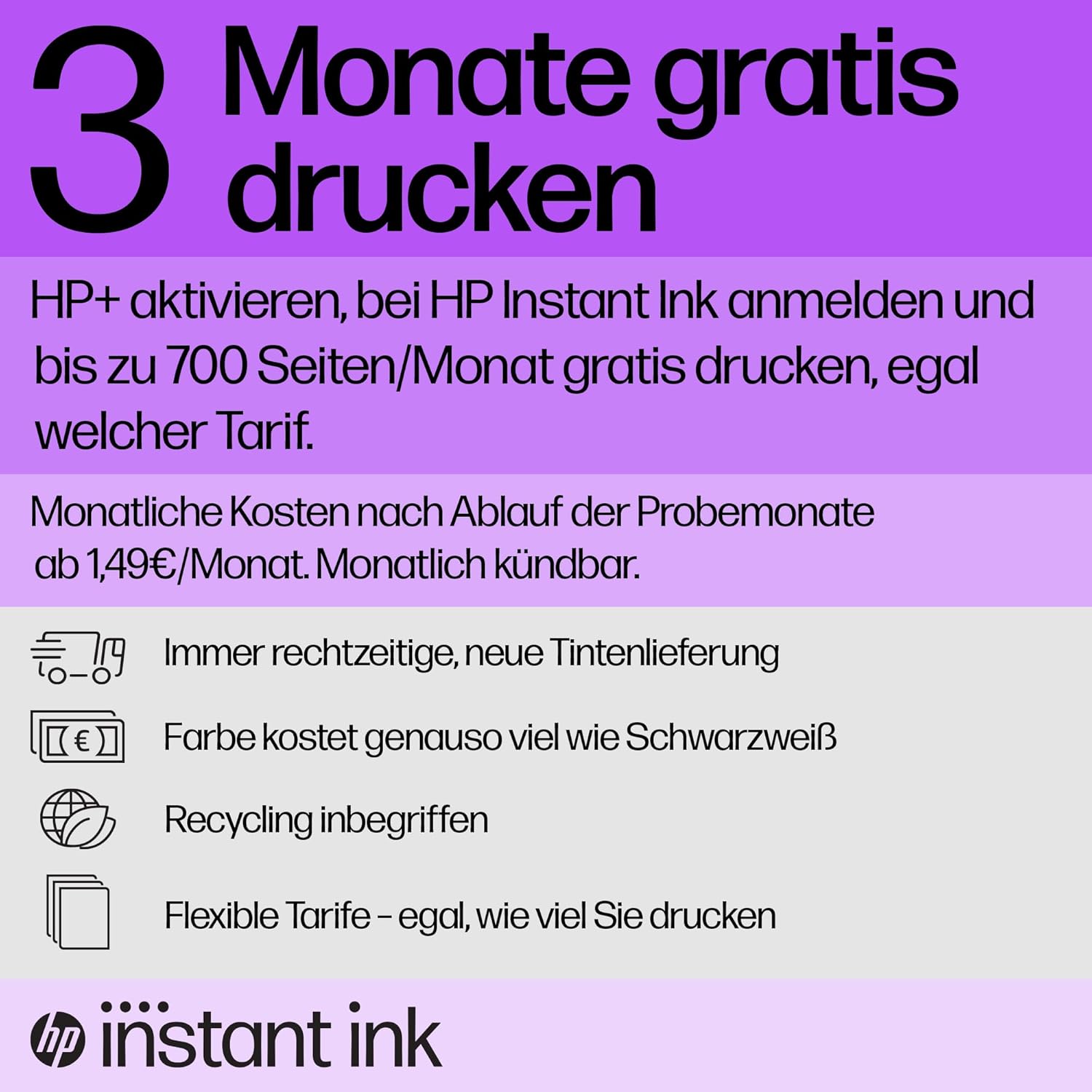HP ENVY 6010e Multifunction Printer (HP+, Printer, Scanner, Copier, WiFi, Airprint) Includes 6 Months Instant Ink – Bild 5