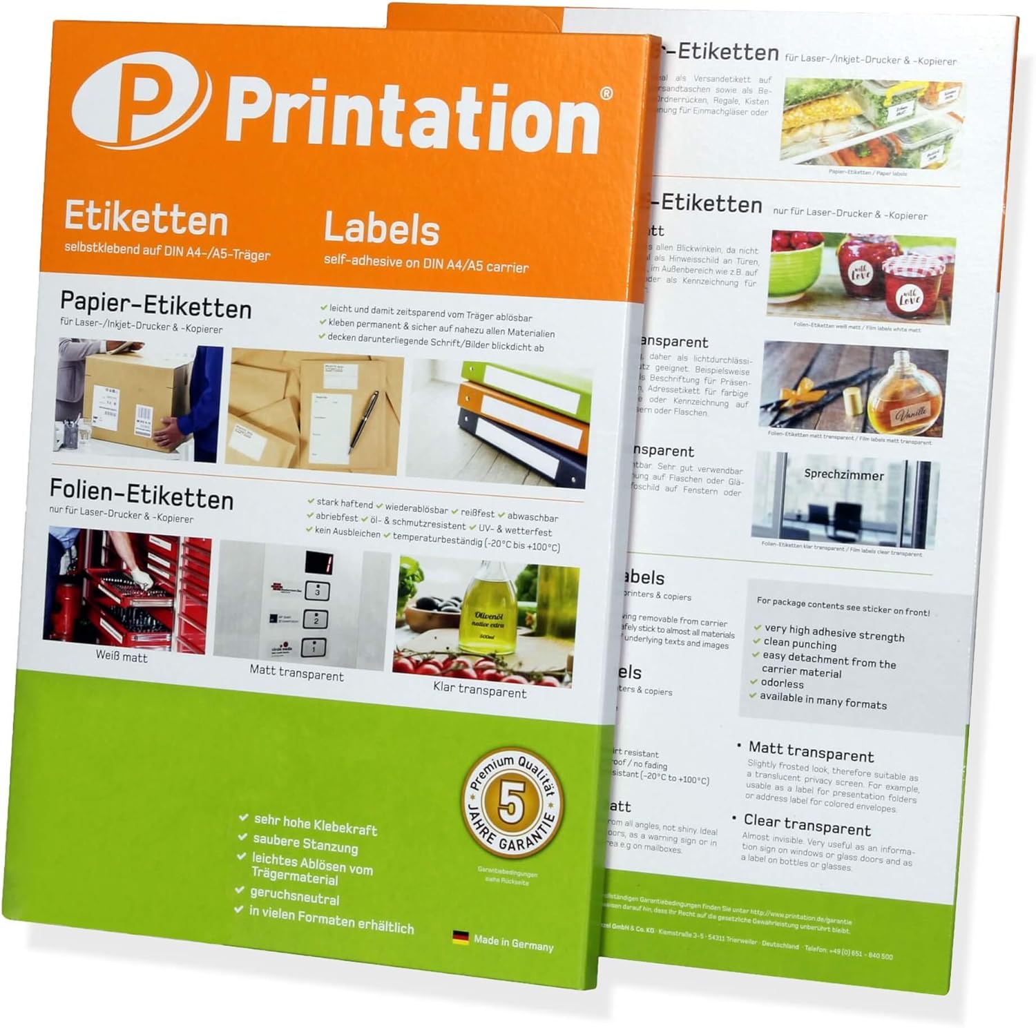 Shipping Address Labels A5 200 200 A5 Sheet 210 x 148.5 mm White Adhesive Pack 1x1 8690 – Bild 6