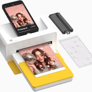KODAK Dock Plus Portable Instant Photo Printer, Compatible with iOS, Android and Bluetooth Devices, Full Colour Real Photo (4 x 6), 4Pass & Lamination Process, Premium Quality - Convenient and