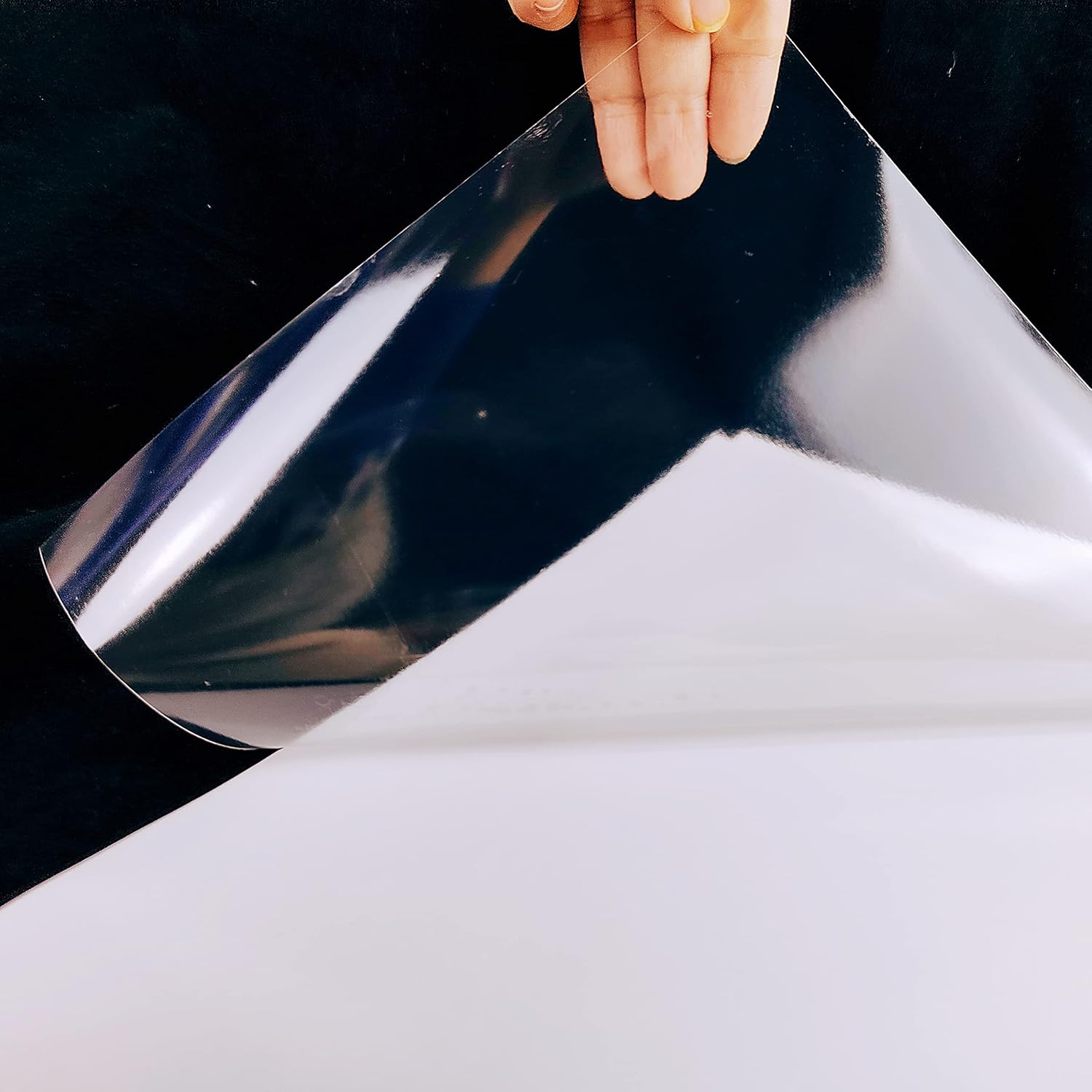 25 Sheets 100% Clear Vinyl Waterproof Sticker Paper Only for Laser Printers A4 Size Printable Crystal Clear Self-Adhesive Film – Bild 2