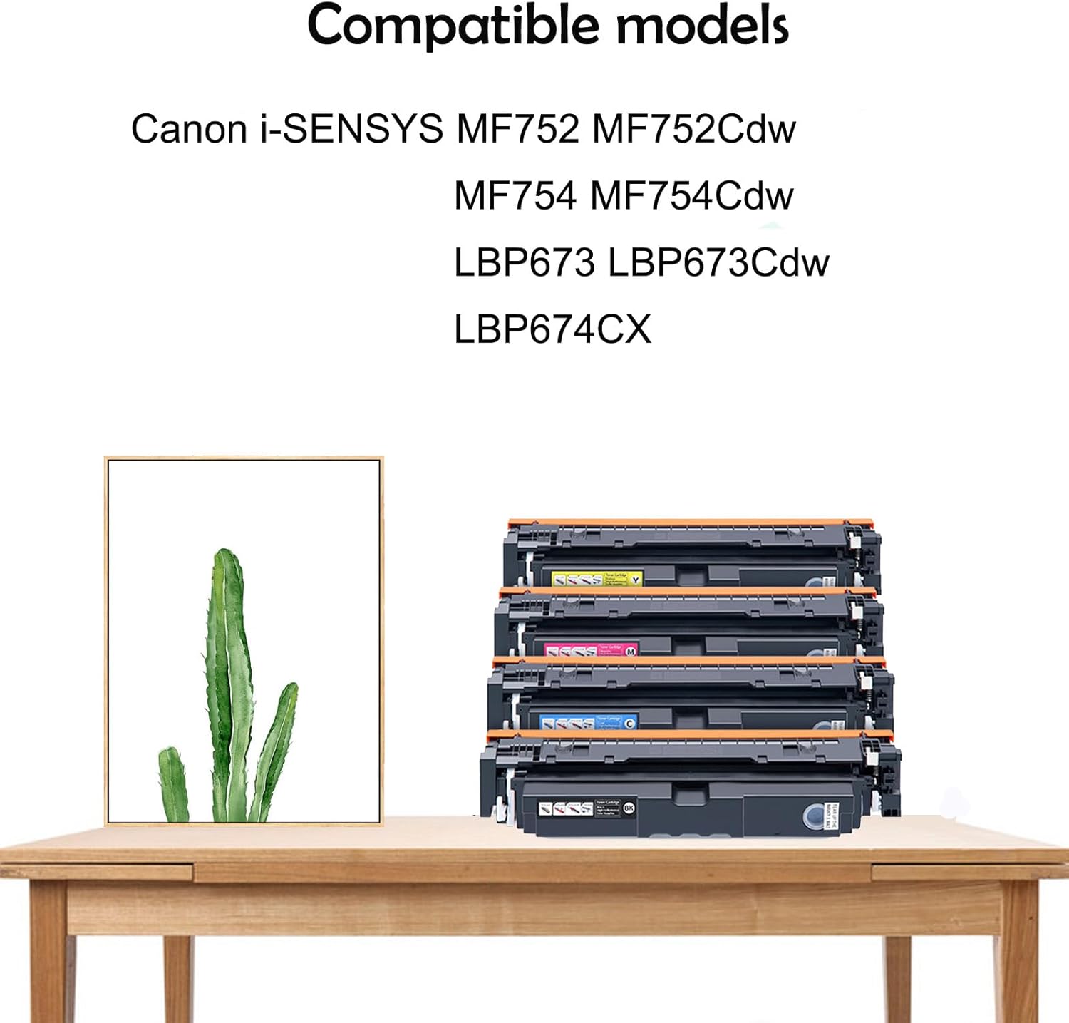 069H CRG-069H CRG069H Compatible Toner Cartridge (BK: 7600 CMY: 5500 Pages) for Canon i-SENSYS MF752 MF752Cdw MF754 MF754Cdw LBP673 LBP673Cdw (4 Pack) k-KCMY)) – Bild 2